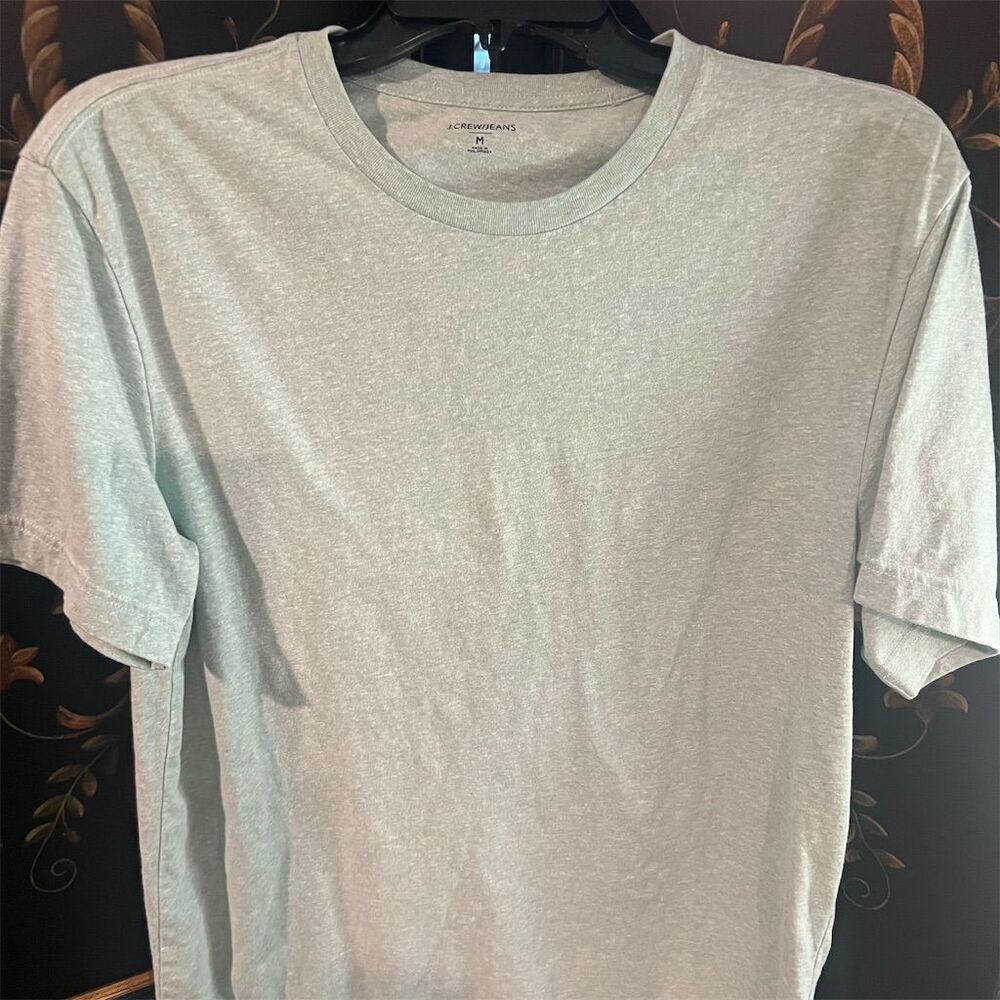 J.Crew Jeans Unisex Gray Crew Neck Short Sleeve T-Shirt Size M